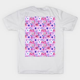 Halftone floral T-Shirt